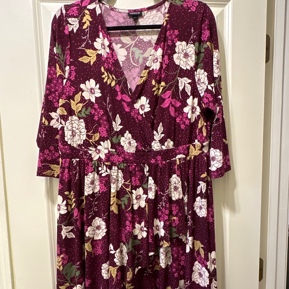 Purple floral Torrid dress